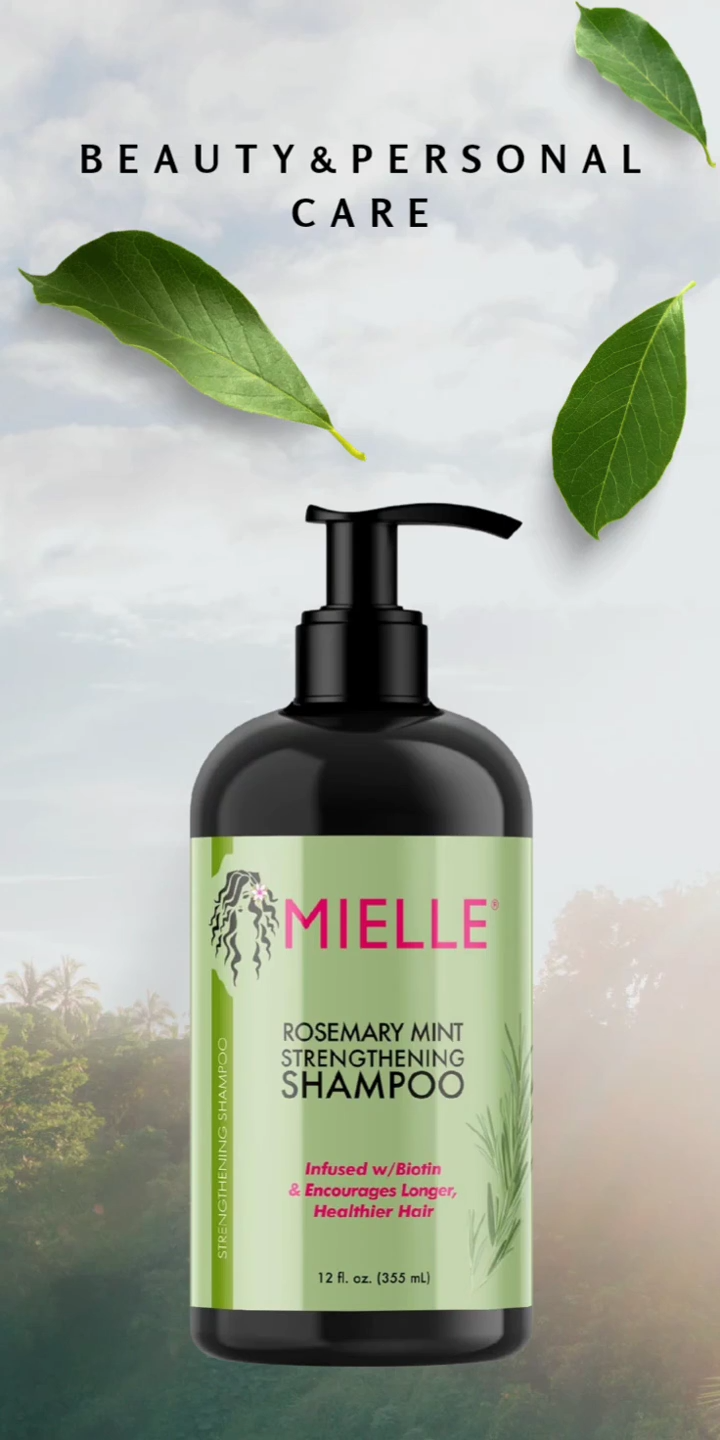 MIELLE ORGANICS Rosmarin-Minze-Stärkungsshampoo